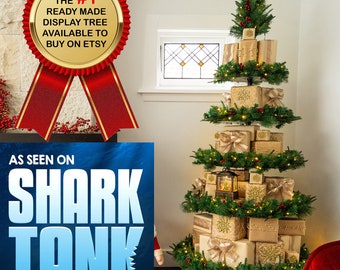 Fysiek product ** Kerstdorp-displayboom, voor het presenteren van geschenken, speelgoed, koopwaar of drankjes!