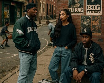 Camden NJ 1990s Black Urban Nostalgia – Vintage Street Photography
