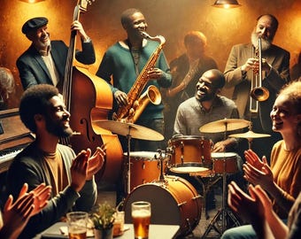 50年代黒人ジャズ写真 ヴィンテージ ジャズ クラブ アート プリント – 1950 年代のアフリカ系