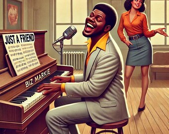 Retro Hip-hop Fun - 'just a Friend' Inspired Piano Scene With Biz