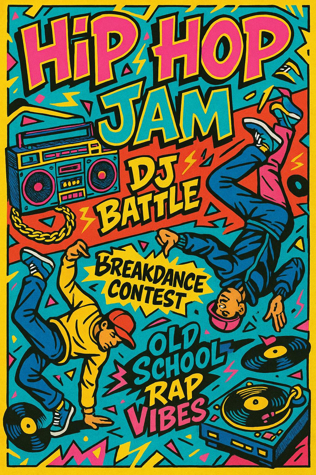Vintage 80's Hip Hop Posters – Retro Rap Party Wall Art Prints - Etsy