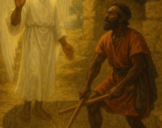 Gideon & the Angel – African Biblical Art | Digital Download | Judges 6 ...