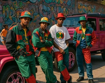 90年代ヒップホップウォールアート - クロスカラーズスタイルとピンク