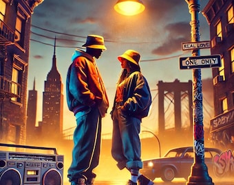 Hip-hop Legacy - 1990s Urban Street Scene Inspired by 'juicy - Etsy