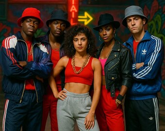 80's Hip Hop Dance Crew Poster – Retro Breakin' Style Wall Art - Etsy