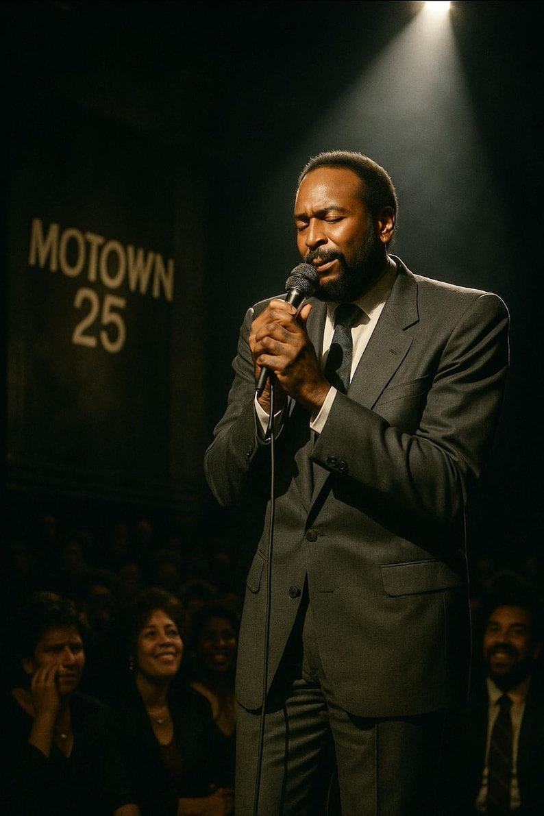 Sir R B Soul Performance Art Print – Iconic R&B Singer, Classic Suit, Vintage ...