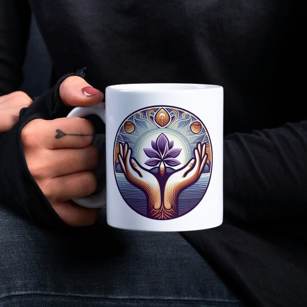 Mug à respirer : 11/15 oz options - Mug inspirant, cadeau idéal pour, cadeau spirituel, amateurs de yoga, méditation, méditer, tasse zen