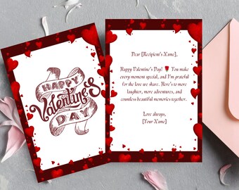 Tarjeta de corazón del día de San Valentín para el día de San Valentín, tarjetas de juego de regalo de amor, hermosas tarjetas imprimibles, tarjetas de construcción imprimibles para el día de San Valentín.