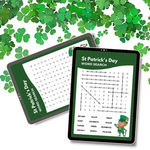 St Patricks Day Word Search Worksheet,