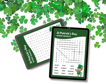 St Patricks Day Word Search Worksheet,