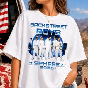 White Backstreet Boys Las Vegas Sphere 2026 Shirt - Backstreet Boys T-Shirt