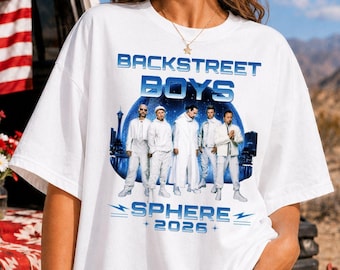 White Backstreet Boys Las Vegas Sphere 2026 Shirt - Backstreet Boys T-Shirt