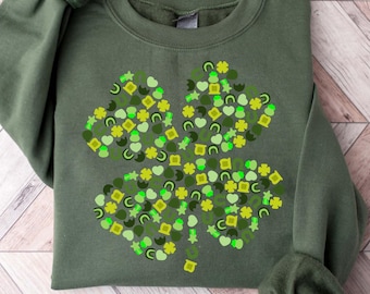 Lucky Charm Shamrock Sweatshirt, Funny Shenanigans Sweatshirt for St Patricks Day