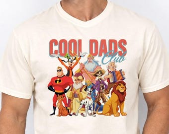 Retro Disney Cool Dads Club Shirt, Cartoon Dad Vacation Tee, Funny Father Gift