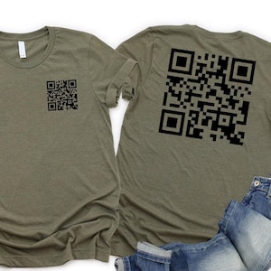 Sarcastic QR Code T-Shirt: Funny Dirty Words Tee for Adults