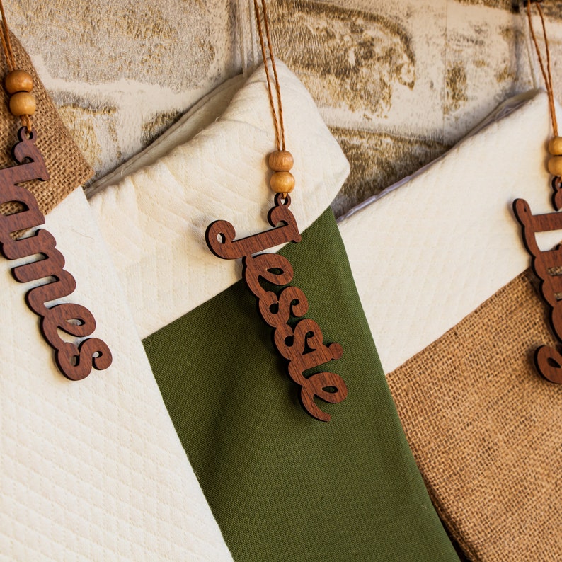 Christmas Stockings Name Tags