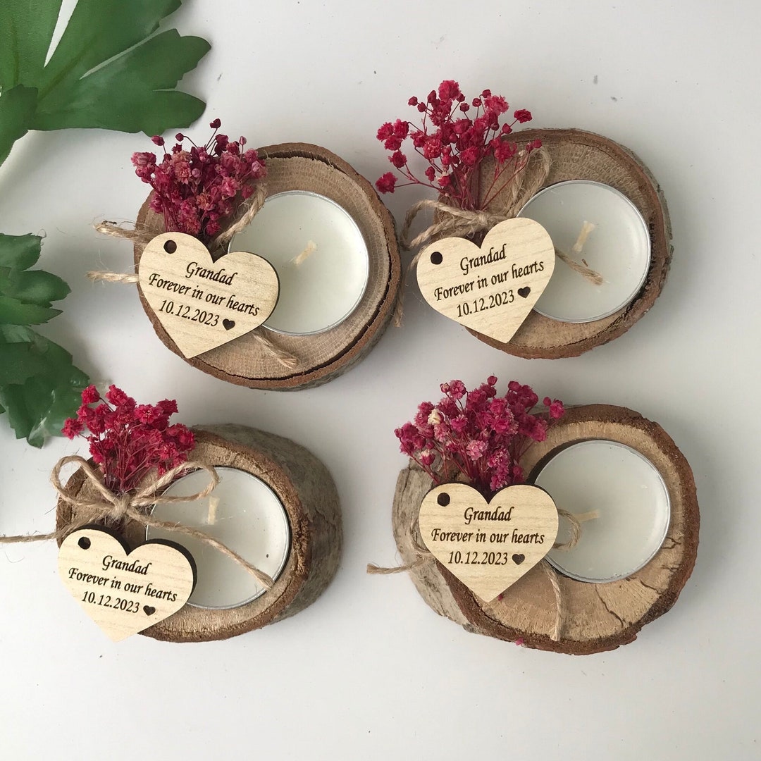Funeral Favors,personalized Candle,memorial Service Favors, Funeral