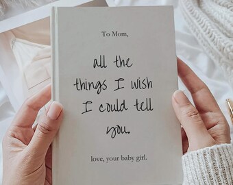 Custom Grief Journal Memory Keepsake Journal Loss of Mom Memorial Gift Notebook Mama Remembrance Keepsake for Grieving Sympathy Gift