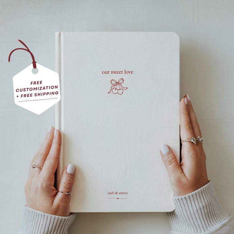 Engaged Journal Anniversary Journal Personalized Engagement Bride to Be Gift Newly ...