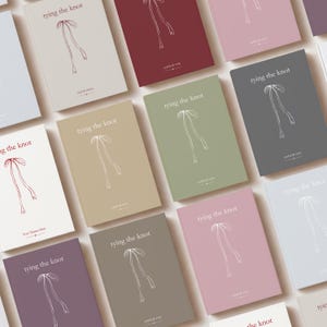 Regalo de compromiso para novia, diario de compromiso personalizado, planificador de bodas, cuaderno de recuerdo con lazo personalizado y nombres. imagen 5