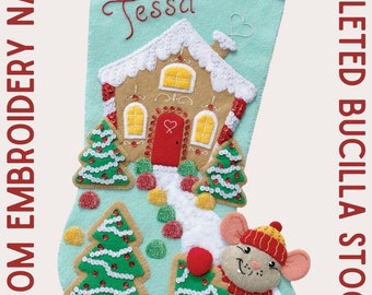New Bucillagingerbread Housefelt Stocking 18finished,fully Lined and Ready  to Ship 