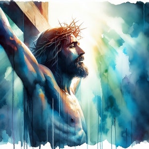 Jesus Water Paintings - Etsy