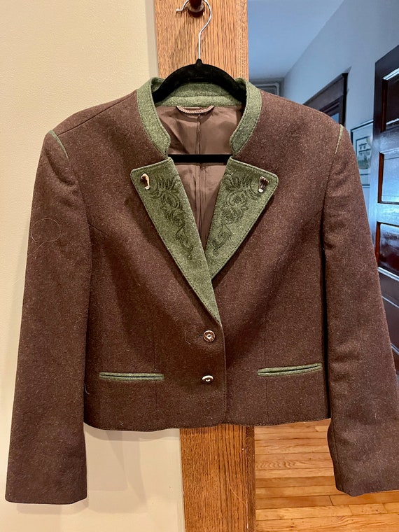 ジャケット・アウター Embroidered Design Tyrolean Jacket mens_austrian_boiledwool_jacke