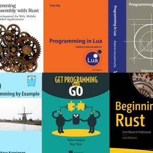 E-books: Lua, Go language, Rust, Wasm, WebAssembly - Programming ebooks, tutorials, cheatsheets