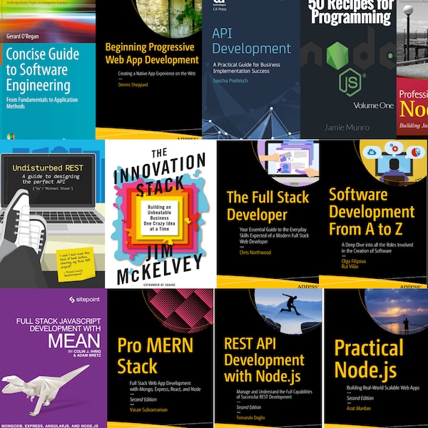 E-books Web API development, node.js, Backend Software, Fullstack programming, REST API ebooks