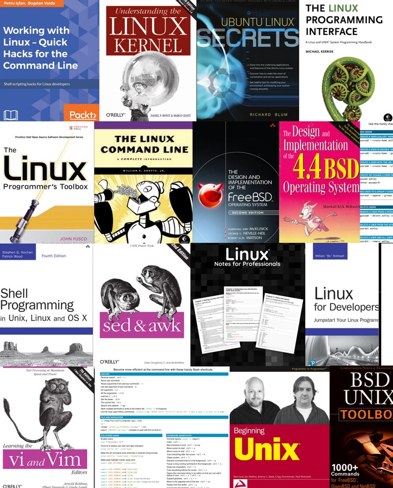 E-books: OS, Operating Systems, Linux, Ubuntu, Kali, Unix, Bsd, Windows ...