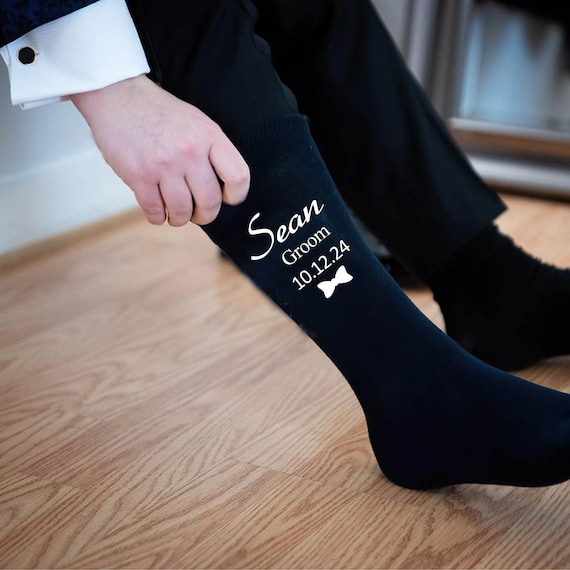 Personalized Best man socks,Best man gift,Page boy socks, Fun Socks,Socks for best man,Wedding socks for groom,Personalized groom socks
