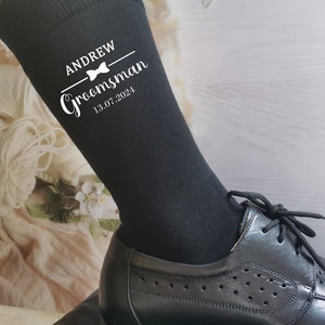 Personalized Best Man Socks,Groom Socks,Groomsman Socks,Man of Honour Socks,Brother of Groom Socks,Father of Bride Socks,Wedding Socks image 3