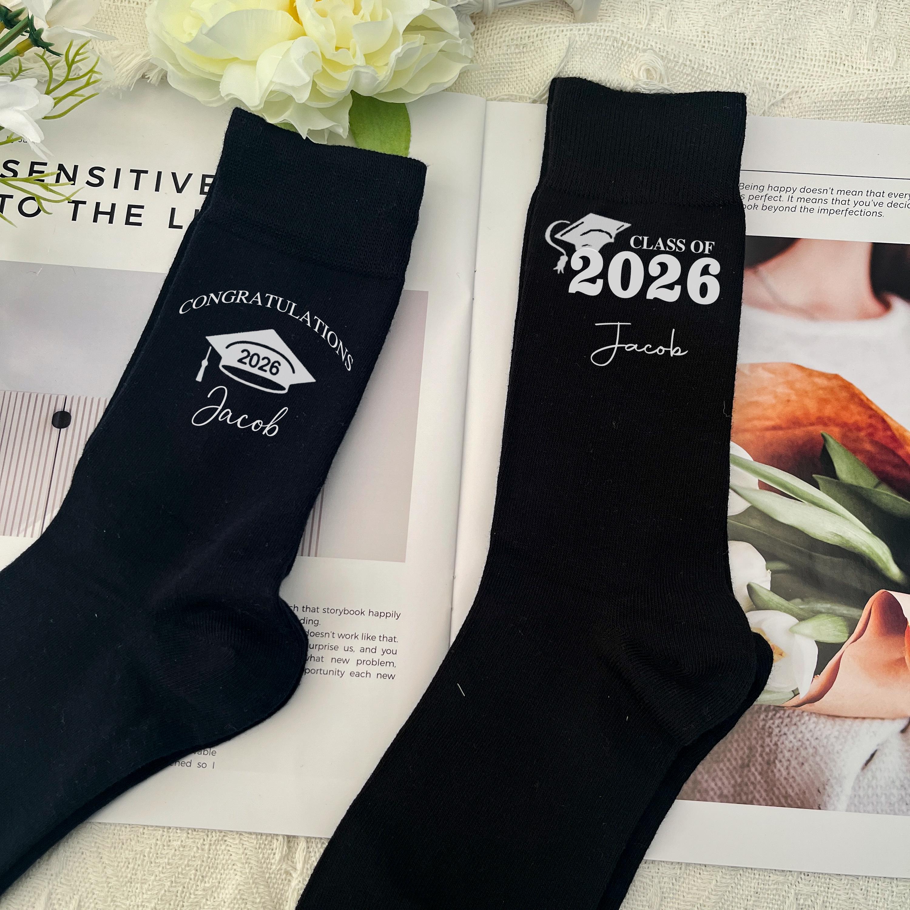 Personalized Graduation Socks,grad Socks,class of 2026,college ...
