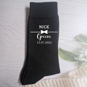Personalized Best Man Socks,Groom Socks,Groomsman Socks,Man of Honour Socks,Brother of Groom Socks,Father of Bride Socks,Wedding Socks image 1
