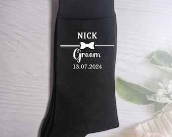 Calcetines personalizados del mejor hombre, calcetines del novio, calcetines del padrino, calcetines del hombre de honor, calcetines del hermano del novio, calcetines del padre de la novia, calcetines de la boda