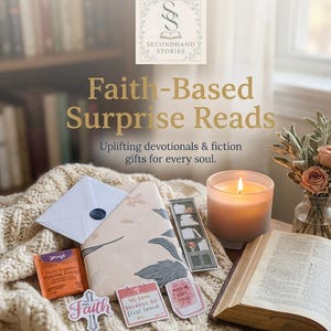 Libro cristiano de citas a ciegas, paquete de ficción devocional sorpresa basada en la fe, regalo espiritual, lectura inspiradora personalizada, paquete edificante.