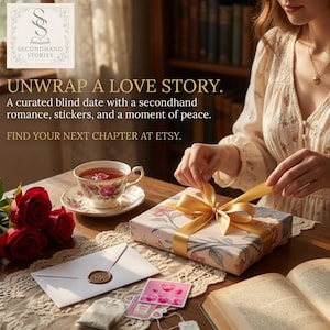 blind date with a romance book personalized romance gift cozy reading gift curated book box book lover gift aesthetic literary gift surprise
