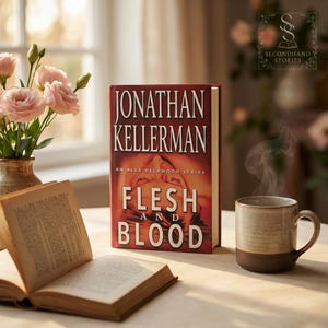 Flesh and Blood Jonathan Kellerman Signed First Edition 2001 Hardcover Random House Thriller Dust Jacket Gift Idea to Chris gift
