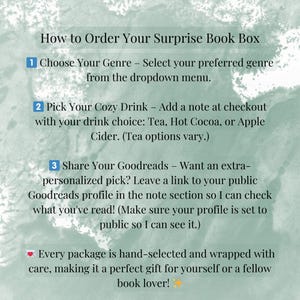 blind date with a book to movie adaptation personalized mystery gift book to movie cozy reading box film lover gift pre loved book bundle image 9