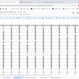 Class Gradebook Template, Teacher Grade Calculator (excel, Google ...