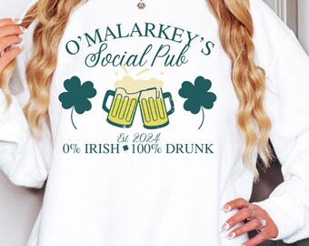 Lustiges St Patrick Tages Sweatshirt, Shamrock Sweatshirt, freches irisches Geschenk, St Patrick Tages Rundhalsausschnitt, Paddys Pub T-Shirt, St Pattys Tagesbekleidung