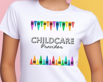 Proveedor de cuidado infantil, Camisa de cuidado infantil, Camisa de guardería, Maestra de cuidado infantil, Maestra de guardería, Camisa de maestro, Apreciación del cuidado infantil