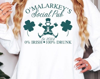 Lustiges St Patrick Tages Sweatshirt, Shamrock Sweatshirt, freches irisches Geschenk, St Patrick Tages Rundhalsausschnitt, Paddys Pub T-Shirt, St Pattys Tagesbekleidung