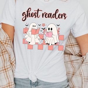 Comfort Colors® Ghost Readers Halloween shirt, Halloween Book Lover, Ghosts Reading Book Shirt, Cute Ghost shirt, Cute Ghosts Reading shirt