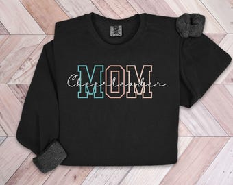 Cheerleader Mom Sweatshirt, Cheerleader Mama Shirt, Sports Mom Hoodie, Game Day Sweatshirt, Cheerleading Season, Gift for Cheerleader Mom