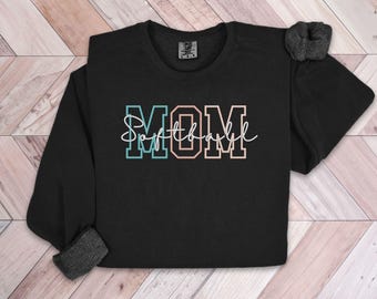 Softball Mama Sweatshirt, Softball Mama Shirt, Sport Mama Hoodie, Spieltag Sweatshirt, Softball Saison, Geschenk für Softball Mama, Softball Mama