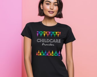 Proveedor de cuidado infantil, Camisa de cuidado infantil, Camisa de guardería, Maestra de cuidado infantil, Maestra de guardería, Camisa de maestro, Apreciación del cuidado infantil