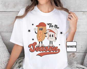 Comfort Colors® Tis The Season Shirts, Baseball Season T-shirts, Baseball Game Day Outfits, Baseball Mom Tee, Baseball Sports Clothing Gifts