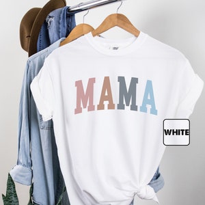 Mama Comfort Colors® T-shirt, Cute Mom Shirt, Mommy Outfit, Trendy Mama Tee, Pregnancy Reveal Shirts, Cool Mama Clothing, Mothers Day Gifts image 1
