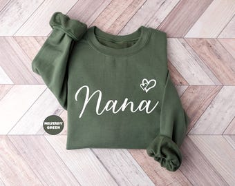 Nana Sweatshirt, Cute Grandma Hoodie, Granny Outfit, Grandmother To Be Clothing, Gigi Mimi Sweatshirt, Mom Life Hoodie, Nana Birthday Gifts